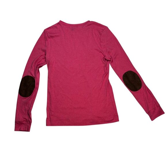 Ralph Lauren Large Women Coral Elbow Patch Classic Collegiate Zip - Picture 2 of 5